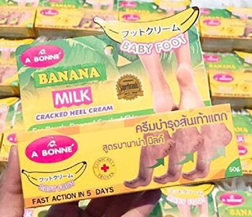 Cracked Heel Cream A bonne Banana Milk Rescue your feet Eliminate dry skin, Cracked skin 50 g. - BeesActive Australia