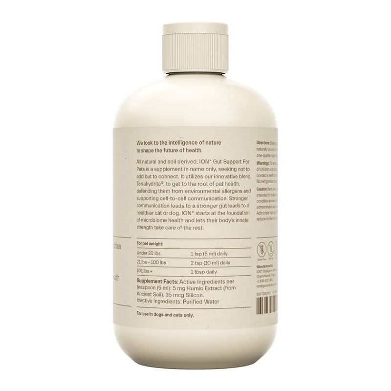ION* Intelligence of Nature Gut Support for Pets | Strengthens Digestion, Supports Kidneys, Aids Immune Function, and Defends from Food Toxins 16 Ounce - BeesActive Australia