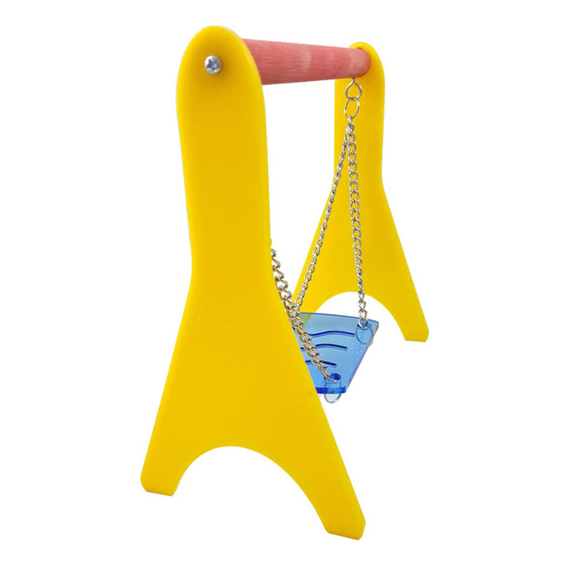 Lanema Bird Swing Baby Chick Toy Acrylic Swing Toy with Hanging Chain Perch Cage for Parrot - BeesActive Australia