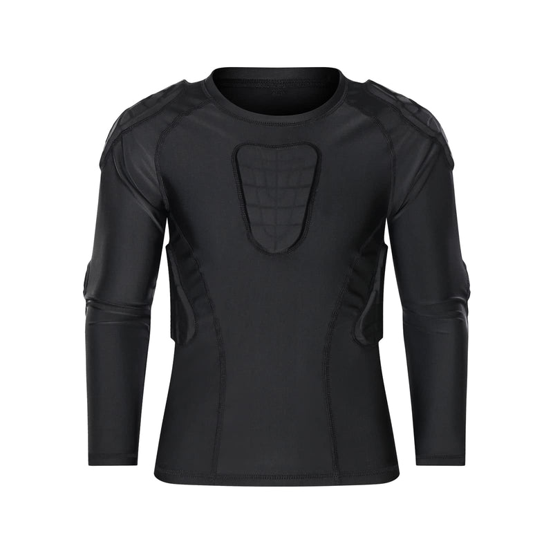 Topeter Kids Padded Football Shirt, Rib Protectors Youth Compression Shirt with Pads YS - BeesActive Australia