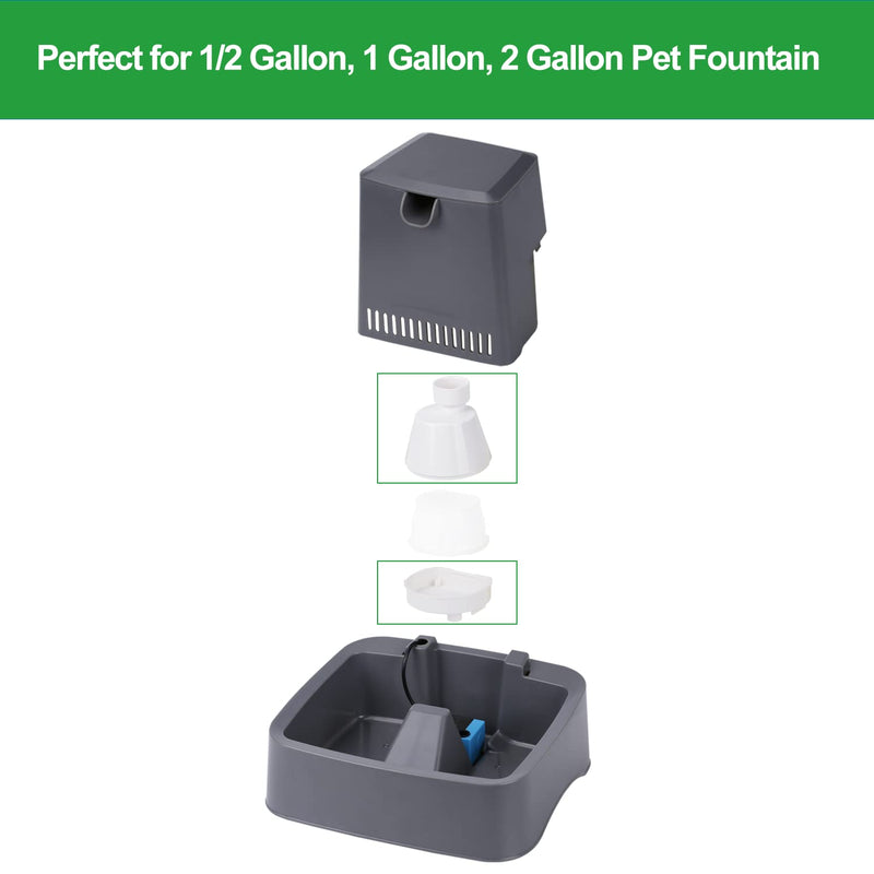 ZEKIRY Replacement Filter Housing, Compatible with PetSafe Drinkwell 1/2 Gallon, 1 Gallon, 2 Gallon, Pagoda, Avalon, Butterfly, Sedona, Seascape and Creekside, Seaside Pet Fountains, ABS - BeesActive Australia