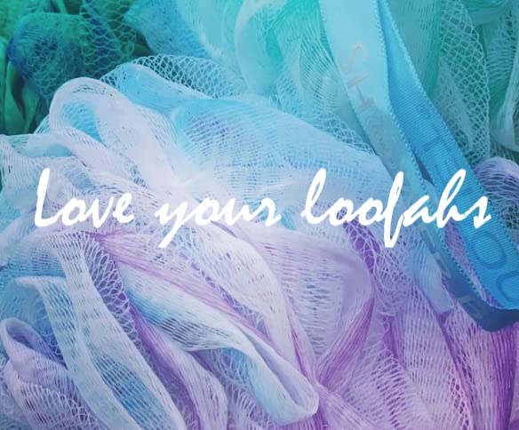 Loofah Bath-Sponge Swirl-Set-XL-75g by Shower Bouquet: Extra-Large Mesh Pouf (4 Pack Color Swirls) Luffa Loofa Loufa Puff Scrubber - Big Full Lather Cleanse, Exfoliate with Beauty Bathing Accessories - BeesActive Australia