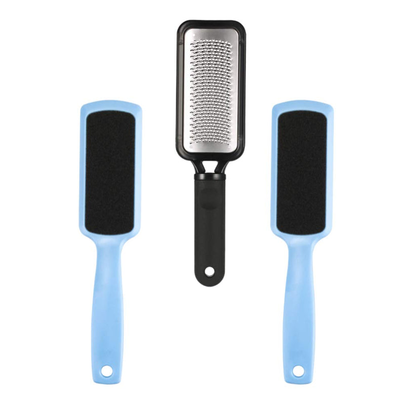 Healifty Professional Pedicure Kit 3 Pcs Stainless Steel Foot Rasp Cutter Multifunctional Foot File Pedicure Accessories Dead Skin Remover for Men Women - BeesActive Australia