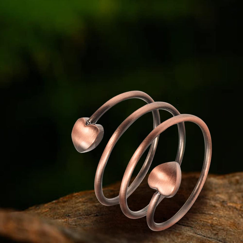 EnerMagiX Magnetic Copper Rings for Men Women, Pure Copper Magnetic Rings with Four Strong Magnets,Adjustable Copper Rings - BeesActive Australia