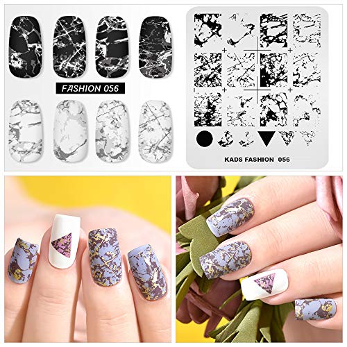 KADS Nail Art Stamping plate Nail Template Nail Art Design Tool Nail DIY Design Image Plate (FA056) FA056 - BeesActive Australia