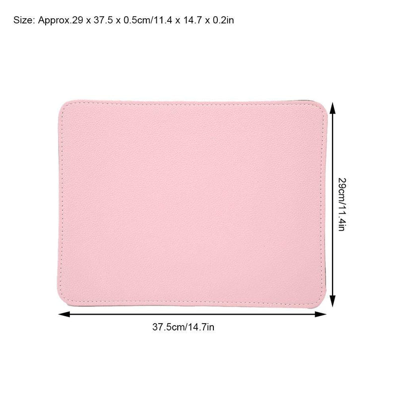 Nail Art Table Mat, Fine Workmanship Washable Desk Mat, Materials Precise Texture Repeated Use Durable for Home Salon Shop(Pink) Pink - BeesActive Australia