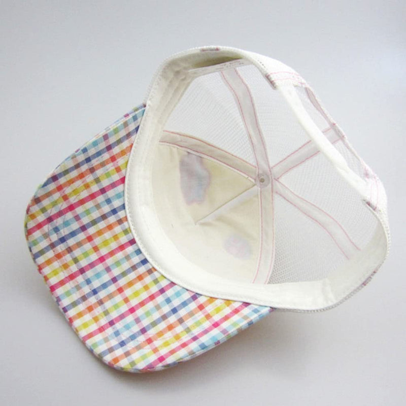 Julerwoo Kids Girls Unicorn Baseball Cap Pink Cotton Sun Hat for 3-12Y Rainbow White - BeesActive Australia