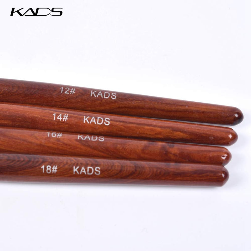 KADS Kolinsky Sable Acrylic Nail Art Brush Red Wood Pen Nail Brush for Nail Art Manicure Tool (18#) - BeesActive Australia