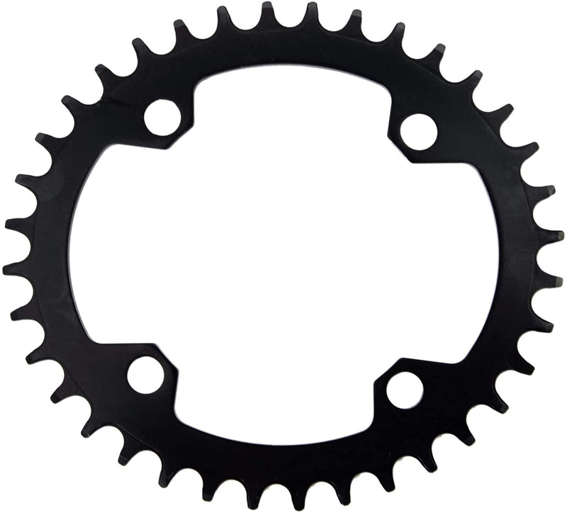 YBEKI 30T 32T 34T 36T 38T 40T 42T 44T 46T 48T 50T 52T Chainring 104BCD Round Oval Narrow Wide Single Bike Chainring for 8 9 10 11 Speed Mountain Bike Road Bike MTB BMX black oval - BeesActive Australia