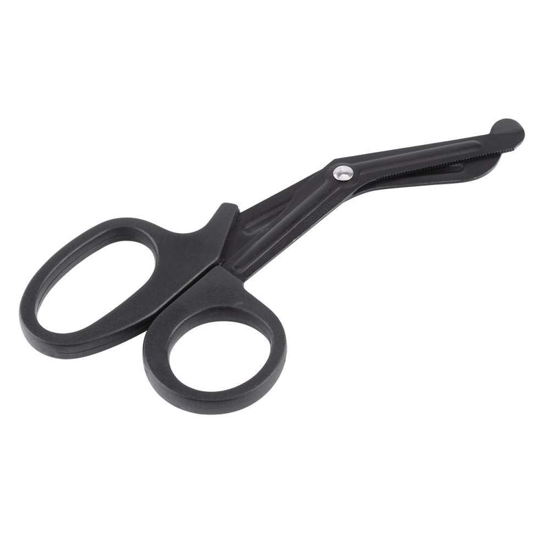 Medical Scissors,Bandage Shears Stainless Steel Curved Bandage Scissors for Medical & Nursing Purposes 18.3 X 9.2cm (Black) Black - BeesActive Australia