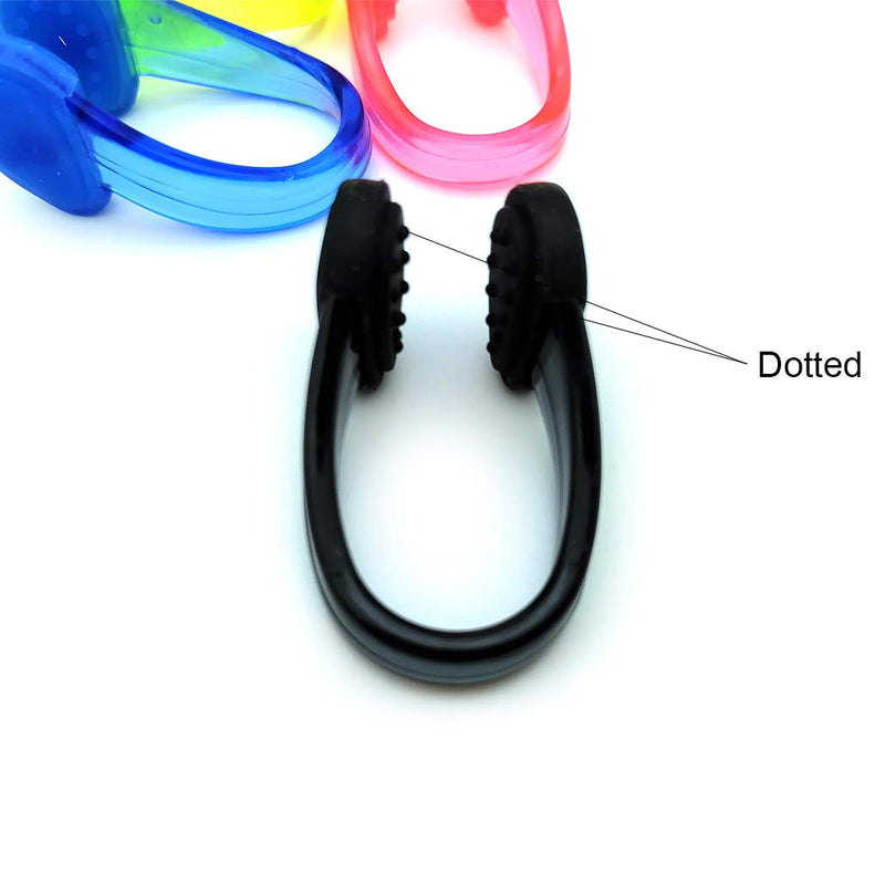 Zooshine 8PCS Waterproof Non-Slip Swimming Nose Clips Dotted Surface Pool Nose Plug for Kids Adults Protect Your Nose in Water Sports - BeesActive Australia