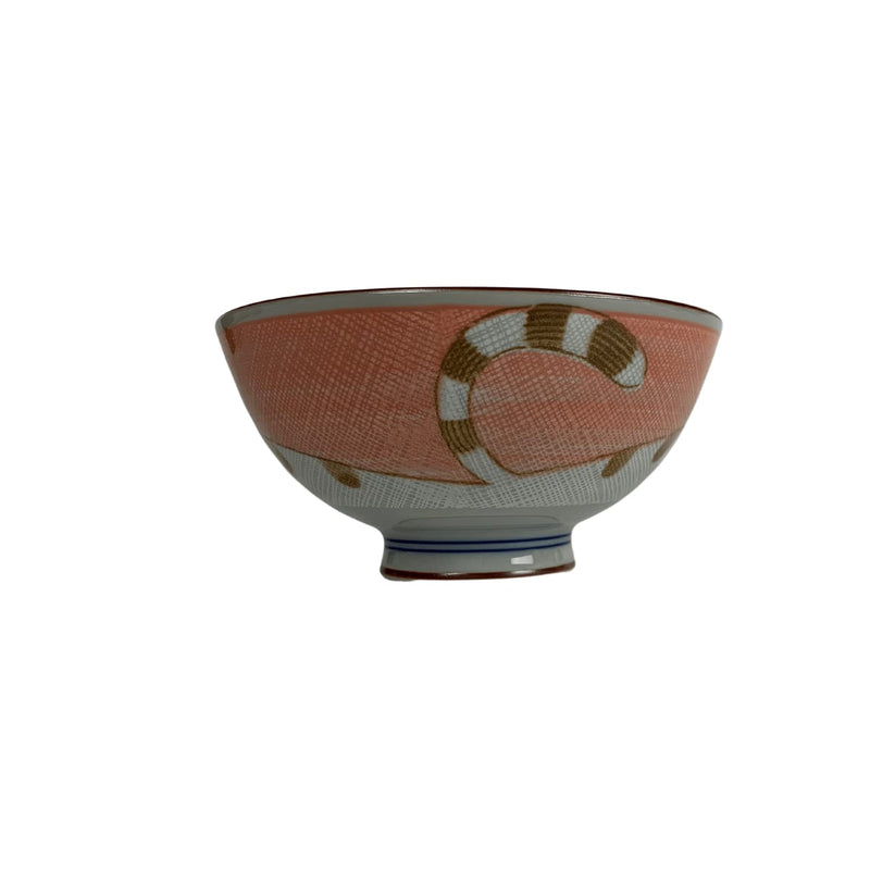 JapanBargain, Japanese Porcelain Bowl Rice Bowl Soup Bowl Made in Japan, Maneki Neko Smiling Cat Pattern (2, Pink) 2 Bowl 4.5-inch - BeesActive Australia