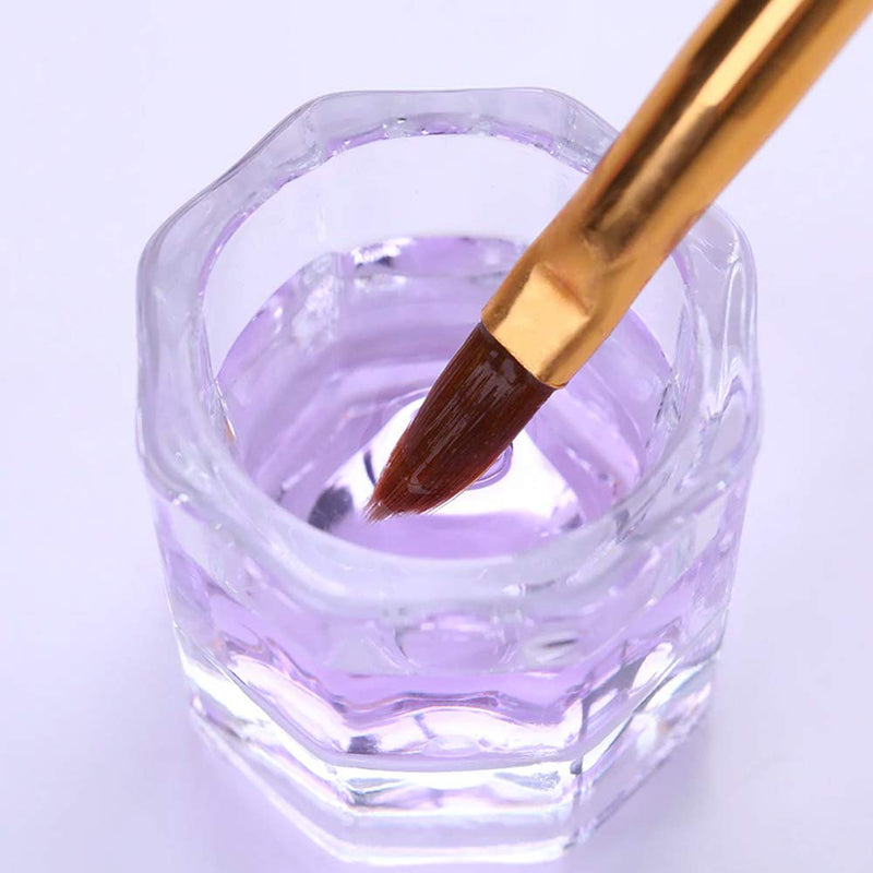 Karlash 4 Nail Art Acrylic Liquid Powder Dappen Dish Glass Crystal Cup Glassware Tools - BeesActive Australia