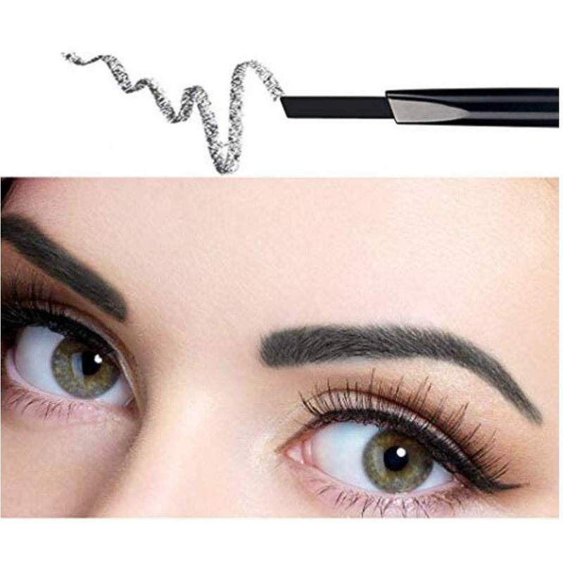 2 in 1 Double Eyebrow Pencil Black Waterproof Durable Eyebrow Pencil Easy to color (Black) - BeesActive Australia