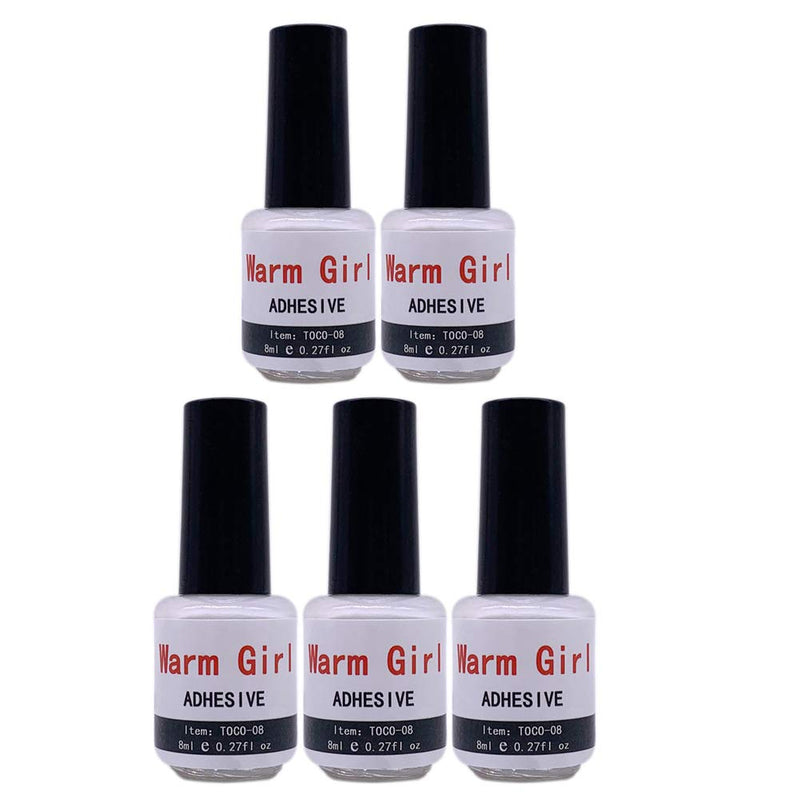 Professional 2PCS Galaxy Star Nail Art Glue for Foil Sticker Nail Transfer Tips Decorations Adhesive White 8ml - BeesActive Australia
