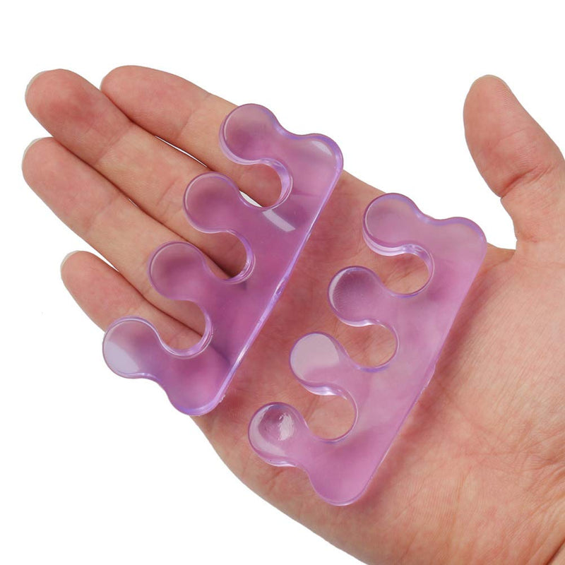SUMAJU 4 Piece Toe Separators, Gel Toe Straightener for Relaxing Toes Washable Pedicure Toes Separators Hammer Toes and Bunion Corrector for Men and Women - BeesActive Australia