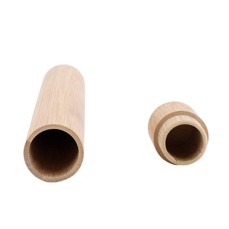 Smandy Toothbrush Case Eco-Friendly Natural Bamboo Toothbrush Holder Portable Toothbrush Box Tube Perfect for Travel - BeesActive Australia