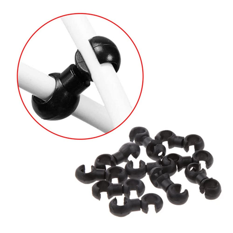 20PCS Bicycle Cable Clamps, Bike Cable Clips, Plastic Bicycle Cable Clips Rotating S-Hook Organizer Bike MTB Brake Gear Housing Fixing Holder Guide S Style Buckle Clips - BeesActive Australia