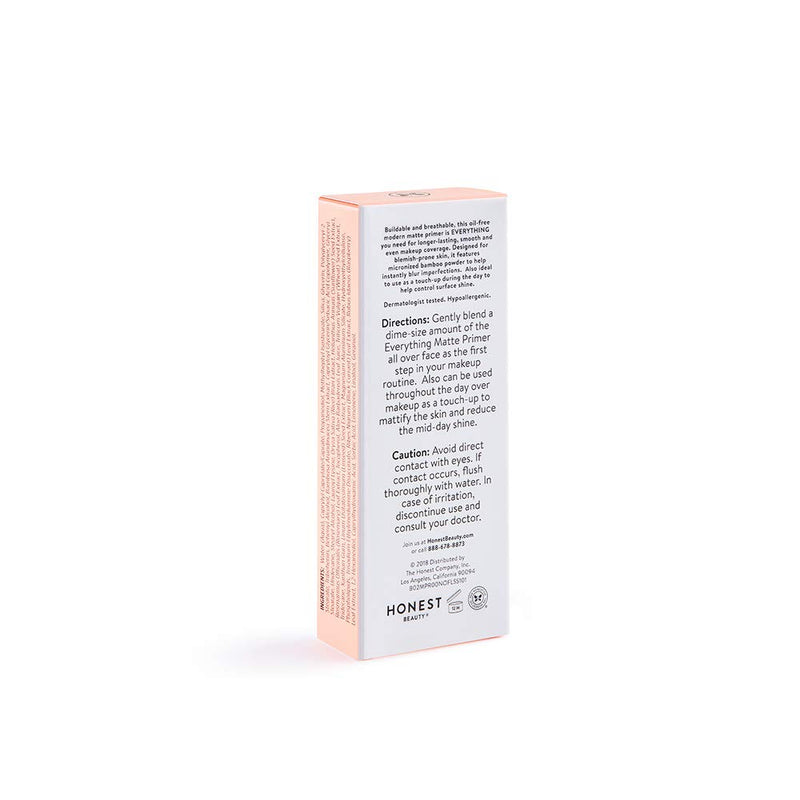 Honest Beauty Everything Primer with Micronized Bamboo Powder, Matte, 1 Fl Oz - BeesActive Australia