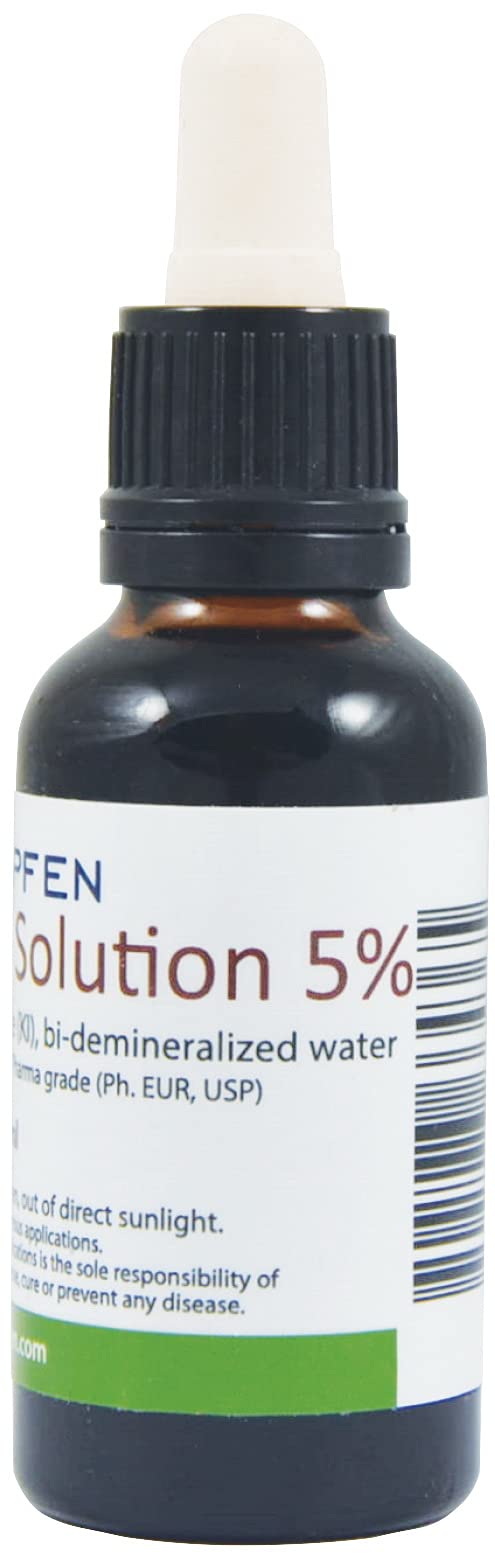 Heiltropfen Lugols Iodine Solution 5% 1 Oz. - 30 ml | 15% liquid formulation | Made with 5 percent Iodine and 10% Potassium Iodide - BeesActive Australia