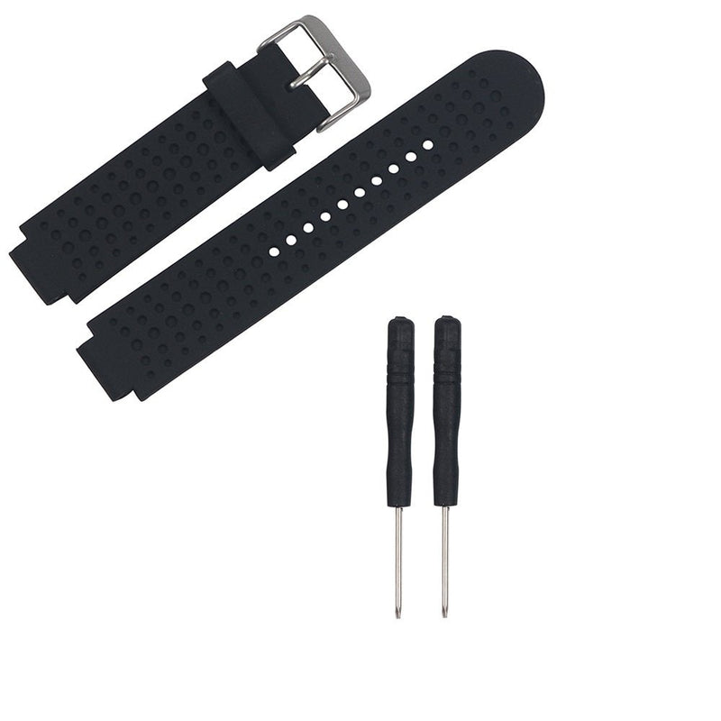 Band for Garmin Forerunner 25, Soft Silicone Replacement Watch Band Strap for Garmin Forerunner 25 L-BK Large - BeesActive Australia