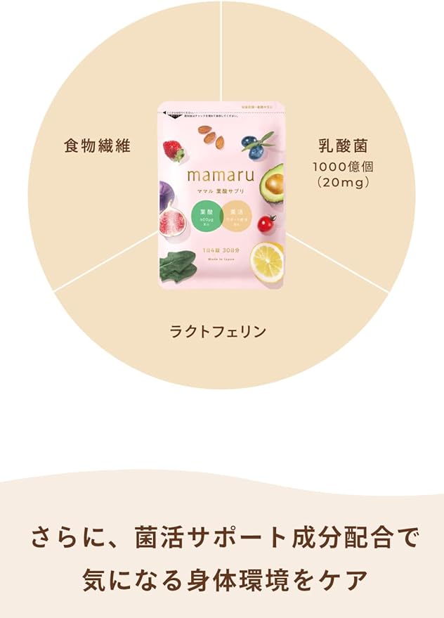 [Official] Folic Acid x Pregnancy - mamaru Folic Acid Supplement Specialized for Pregnancy 1 Bag Pregnant Women Specialized for Pregnancy Seasonal Vitamins Folic Acid Folic Acid Supplement Minerals Ir - BeesActive Australia