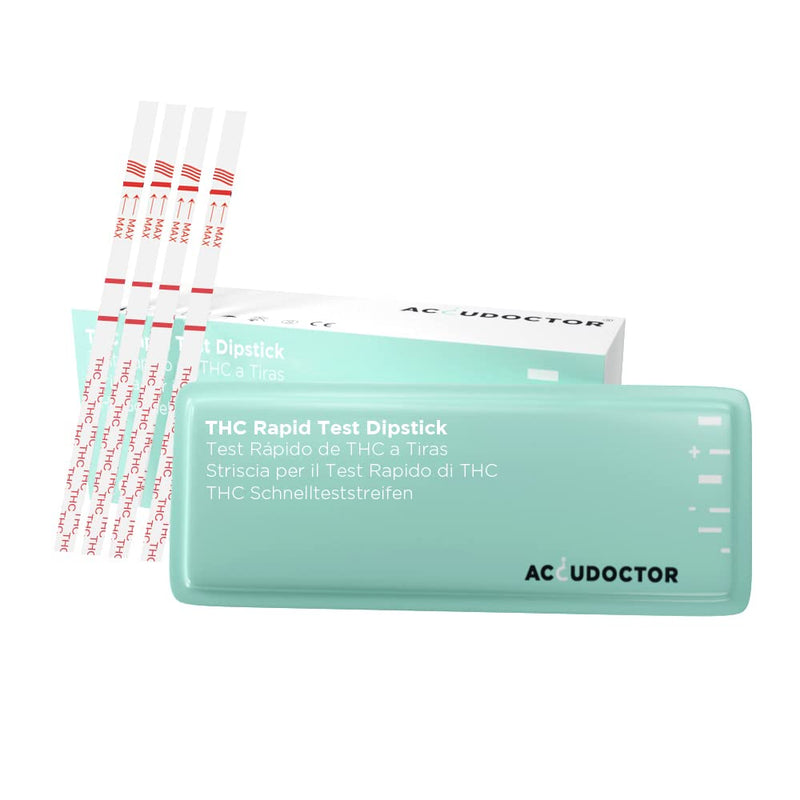 10 Accudoctor Marijuana Cannabis THC Drug Test 25 ng/ml canabis Strips in Urine Quick Drug Strips One Reactive Detection Anti-Drug Kit Tests Rapid Step One panel at home drugs screen level srug sticks - BeesActive Australia