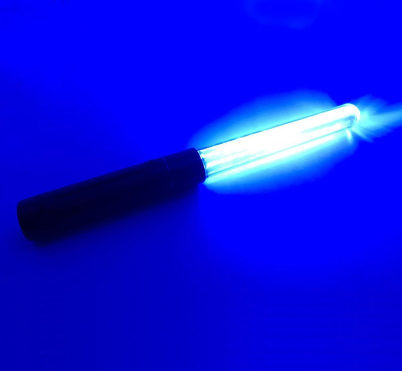 SAMDO 11.0 inch Magnet Wand Baton Traffic Control Road Safety Lamp Military Survival LED Light Stick (Blue) Blue - BeesActive Australia