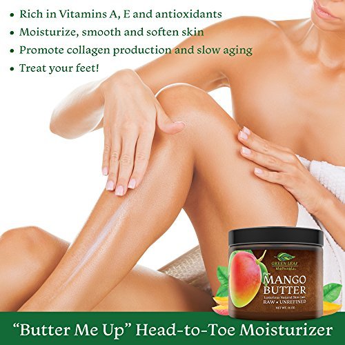 Mango Butter - Raw Unrefined - 100% Pure for Hair and Skin - Smooth and Creamy for DIY Recipes (8 oz) - BeesActive Australia