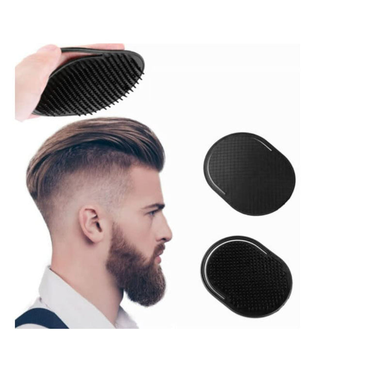 6PCS Men Hair Comb Brush Pocket Beard Mustache Palm Scalp Massage Travel,Hand Pocket Comb Scalp Massager Portable Soft Pocket Men Black Brush - BeesActive Australia