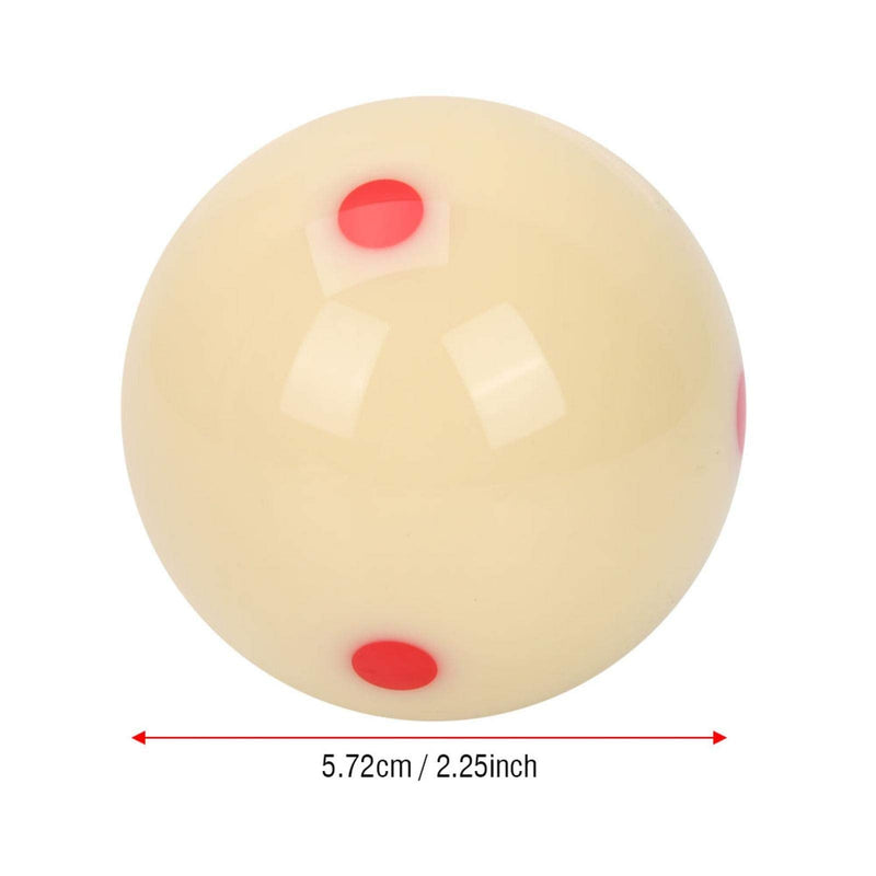 2Inch Pool Balls with Dots, 1 78 White Cue Ball 5.72cm Resin Billiard Training Ball Red DotSpot Practice Pool Balls for Adults Kids - BeesActive Australia