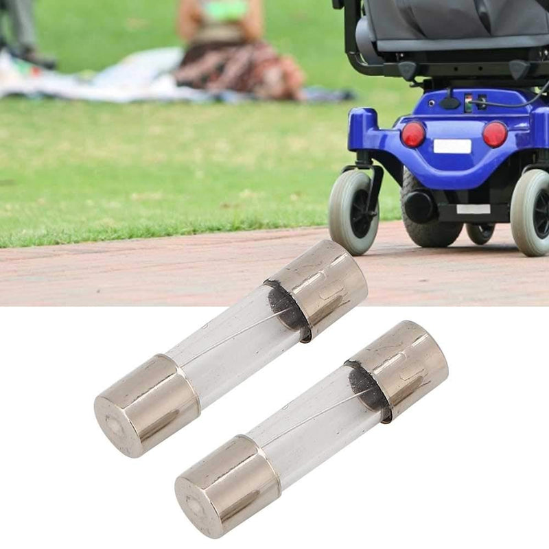 ZJchao 2pcs Mobility Scooter Fuse 5x20mm, Transparent Tube Elder E Scooter Bike Mobility Scooter Accessory 10A - BeesActive Australia