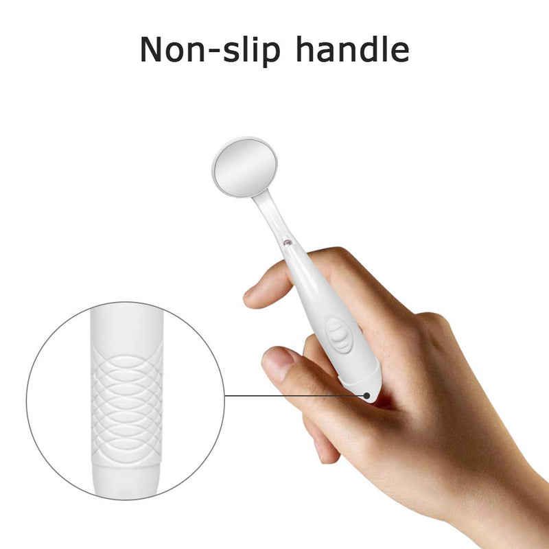 Dental Mirror with LED Light,Mornwell Dental Inspection Mirror Oral Mouth Tooth Mirror with Battery(Included) - BeesActive Australia