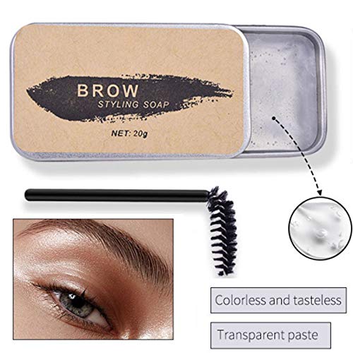 2 Pack Eyebrow Soap Kit, 4D Brows Gel Long Lasting Eyebrow Setting Gel Waterproof Eyebrow Makeup Balm Pomade Cosmetics - BeesActive Australia