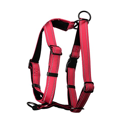 Dog Harness - Non-Pull No-Choke Humane Adjustable Reflective Dog Training Harness, Non Pulling Pet Harness, Easy Step-in Adjustable Harness for Control Small Black - BeesActive Australia