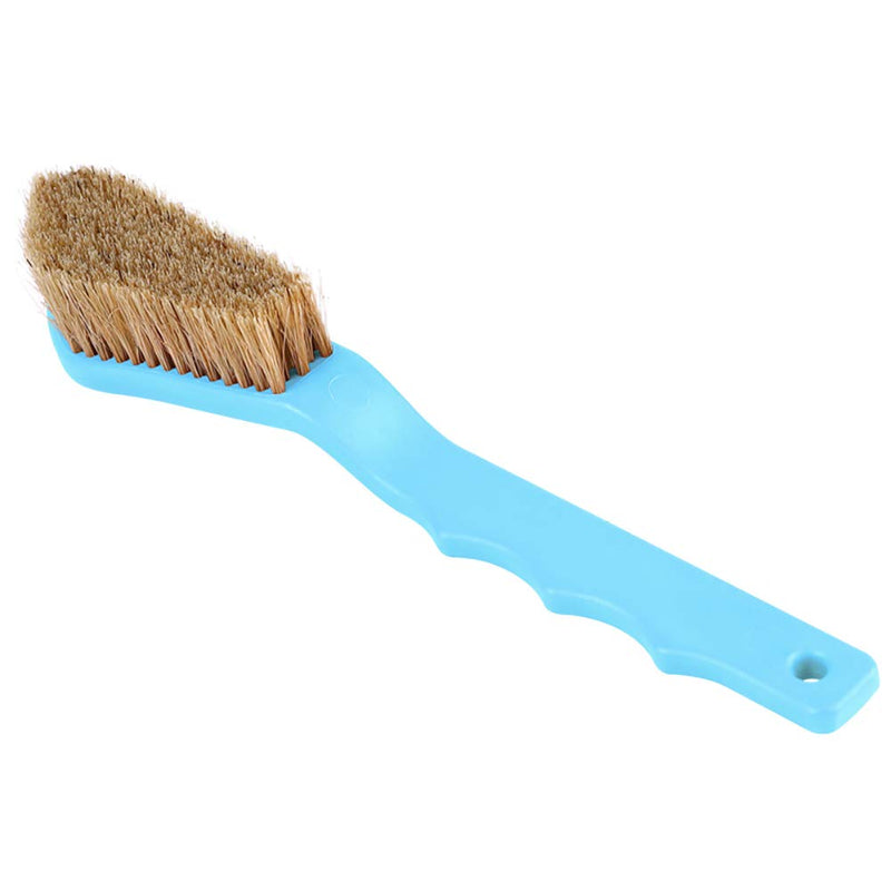 TWO STONES Boar Hair Rock Climbing Brush with Ergonomic Handle, Bouldering Boulder Brush as Durable Cleaning Tool for Climbing Chalk and Climbing Holds on Climbing Wall Indoor or Outdoor Grey&Light Blue - BeesActive Australia
