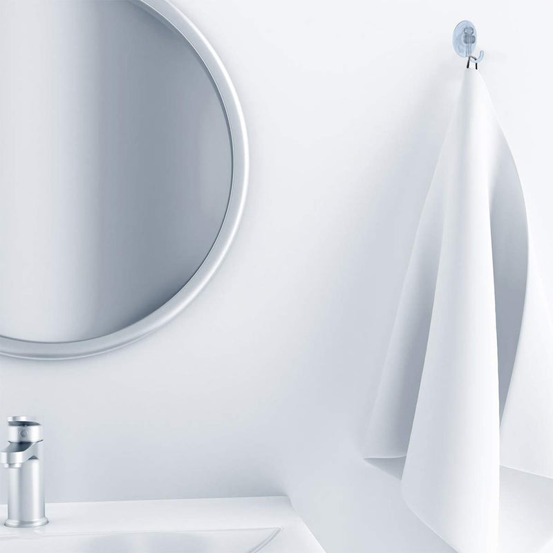 Suction Cup Hooks Clear Plastic Sucker Pads for Window Glass Shower Bathroom Kitchen Wall with 4 Styles 60 mm 50 mm 40 mm 30 mm Support Festivals Parties Events Theme Carnival Decorations (60 mm) - BeesActive Australia