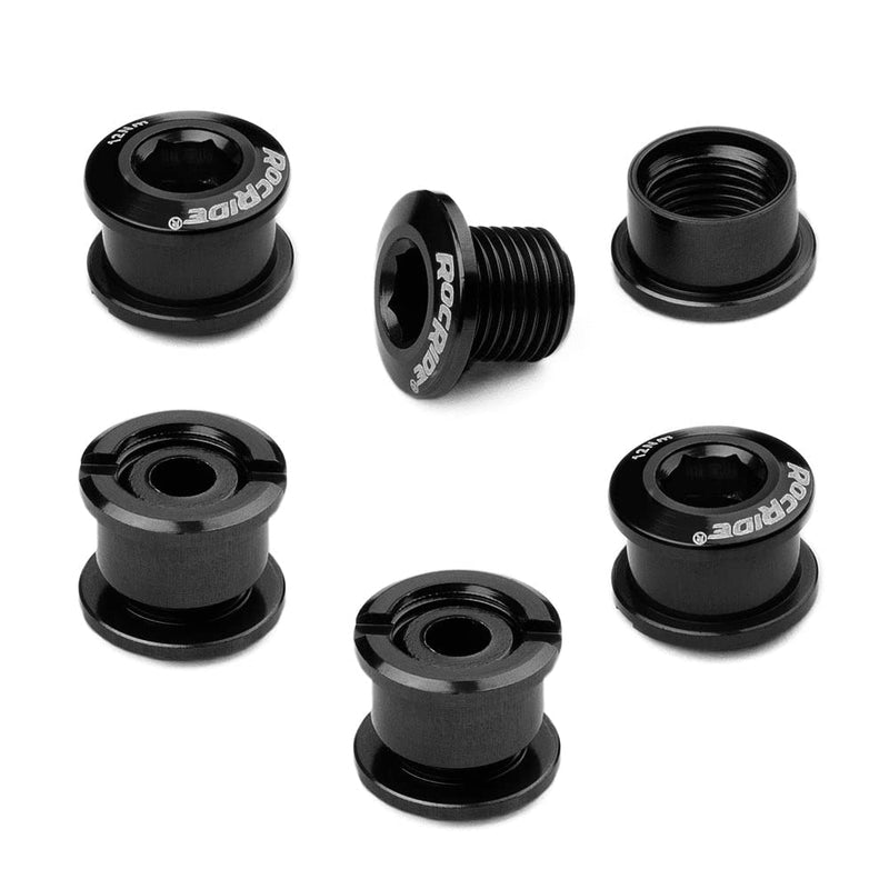RocRide Single Chainring Bolts in Aluminum or Steel. Pack of 5. BLACK ALUMINUM - BeesActive Australia