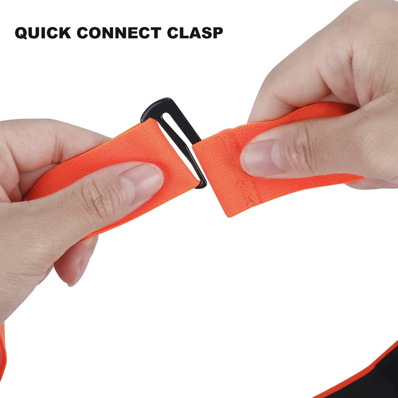 Heart Rate Monitor Replacement Chest Strap Orange Medium - BeesActive Australia