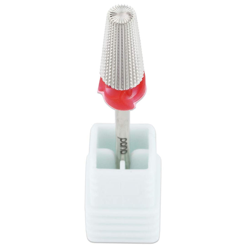 PANA Nail Carbide 5 in 1 Bit - Two Way Rotate use for Both Left and Right Handed - Fast remove Acrylic or Hard Gel - 3/32" Shank - Manicure, Nail Art, Drill Machine (Fine - F, Silver) - BeesActive Australia