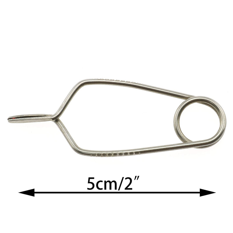 DTTRA Stainless Steel Long Tip Hackle Pliers, Feather Clips Rapping Hackle Tools, Fly Hook Hackle Pliers, Flies Lures Or Hooks Display for Fly Fishing Nymph Flies - BeesActive Australia