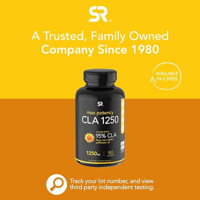 Sports Research CLA1250 Strong Support 1 250mg Soft Gel 90 Tablets - BeesActive Australia