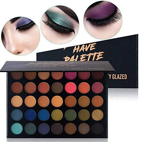 Make Up Eyeshadow Palette 35 Colors Blendable Chunky Pigmented Matte and Shimmer Pop Colors Eye Shadow Powder Waterproof Eye Shadow Palette Cosmetics Christmas Gifts Must Have-35 Colors - BeesActive Australia