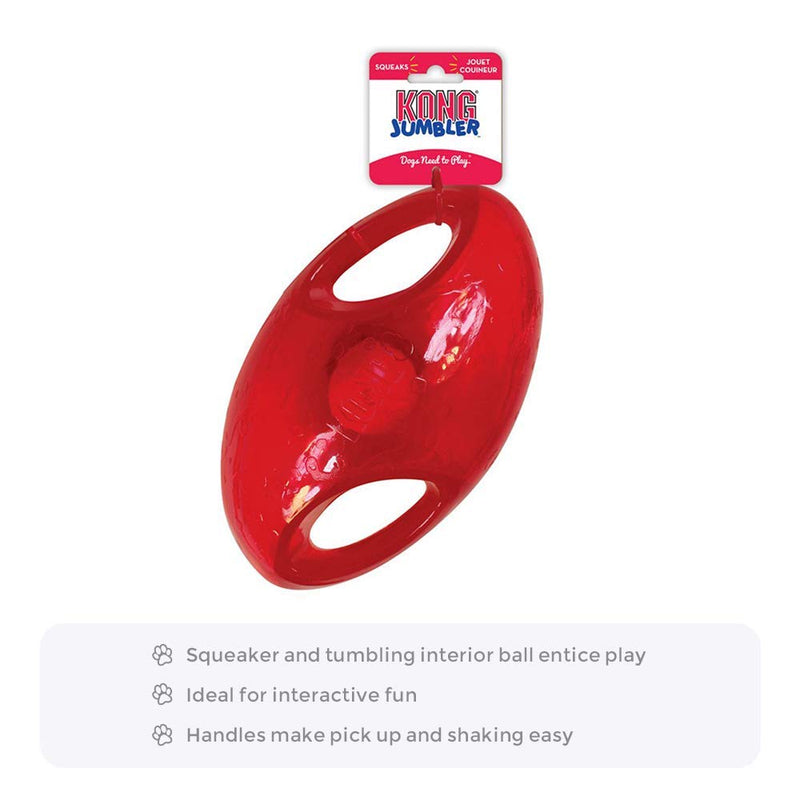 KONG Jumbler Football Assorted Dog Toy Medium and Large - BeesActive Australia