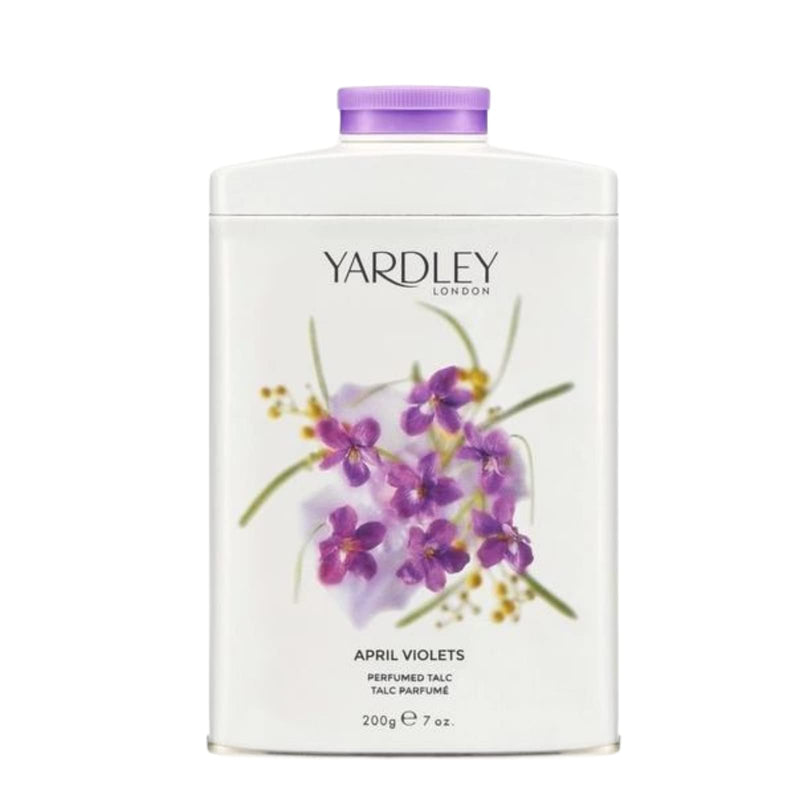 Yardley London April Violets Talc 2 Pack - Perfumed Talcum Powder for Women (2 x 200g) - BeesActive Australia