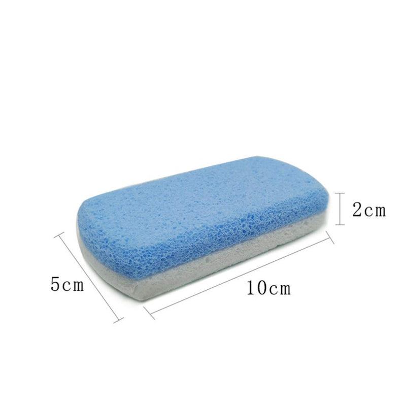 HEALLILY 2pcs Glass Pumice Stone Pedicure feet Stone for Feet Double Side Hard Skin Callus Remover Scrubber Cleaning As Shown M - BeesActive Australia