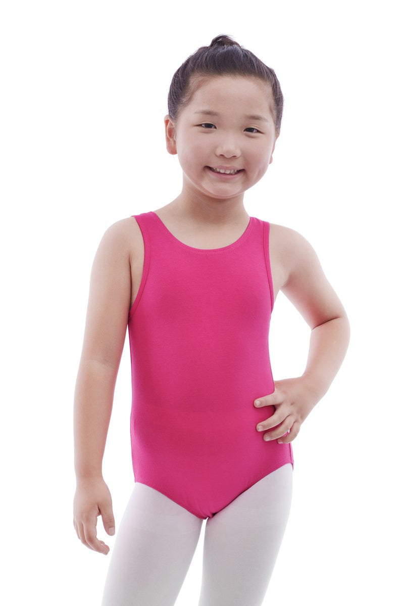 MAGIC TOWN Toddler Leotard Gymnastics Tank Top for Girls 2-4 Rose - BeesActive Australia