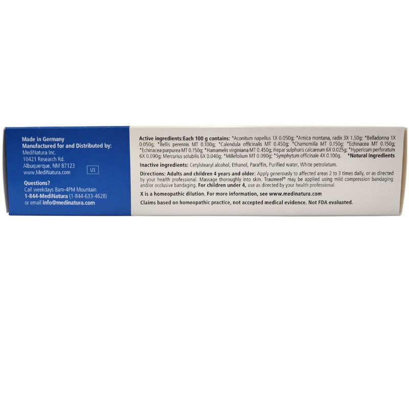 MediNatura Traumeel Ointment Topical Pain Relief for Muscle Joint Back Arthritis Injury or Exercise Related Pain & Soreness Arnica + 13 Active Ingredients - Made in Germany - 3.53 oz - BeesActive Australia