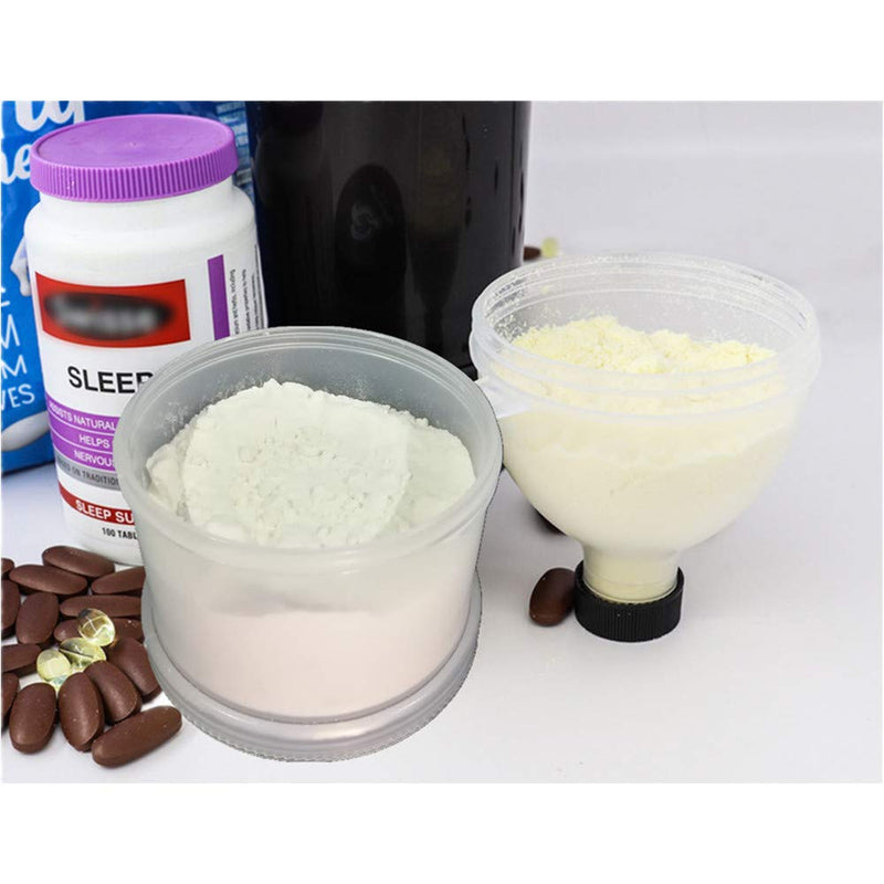 REOOHOUSE Powder Funnel Protein Funnel Supplement Storage for Shaker Bottle BCAA Creatine (funnel-2pack) Funnel-2pack - BeesActive Australia