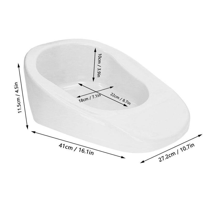 PP Bedpan, Mellow Ergonomic Patient Bedpan Portable for Pregnant Woman for Home Bedroom White - BeesActive Australia